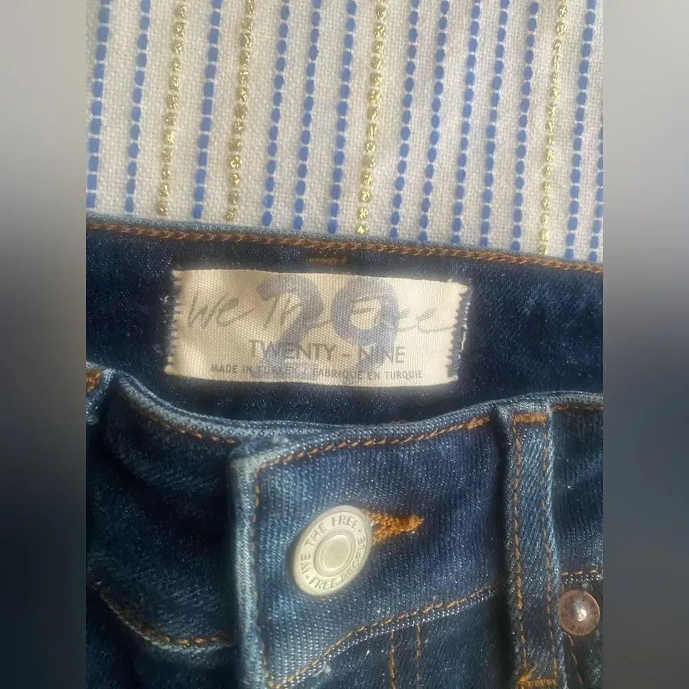 Free People Jeans Womens Size 29 Blue Denim Skiny Leg High Rise NWT - Picture 11 of 16
